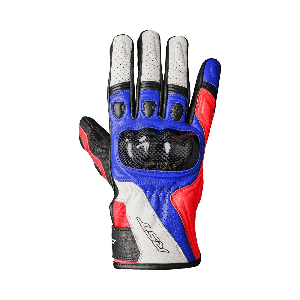 Gants RST Stunt 3 CE - rouge/blanc/bleu