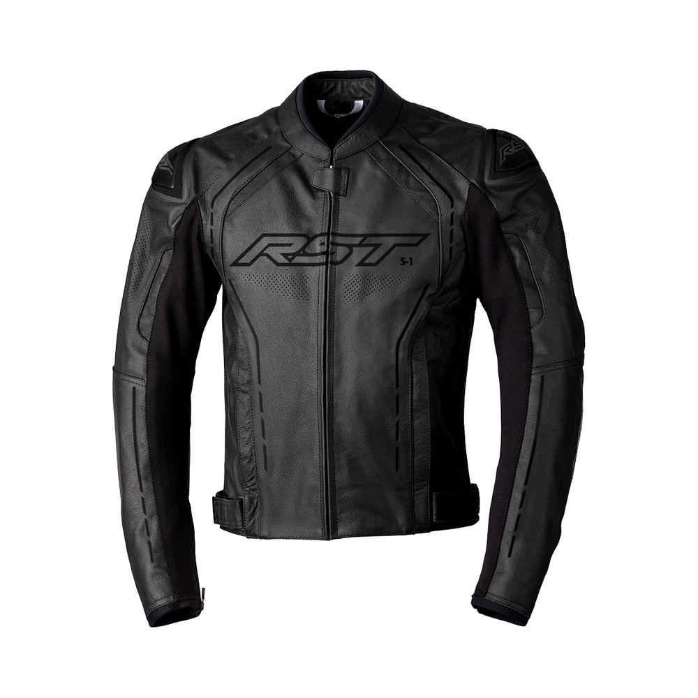 Veste RST S1 cuir homme - noir