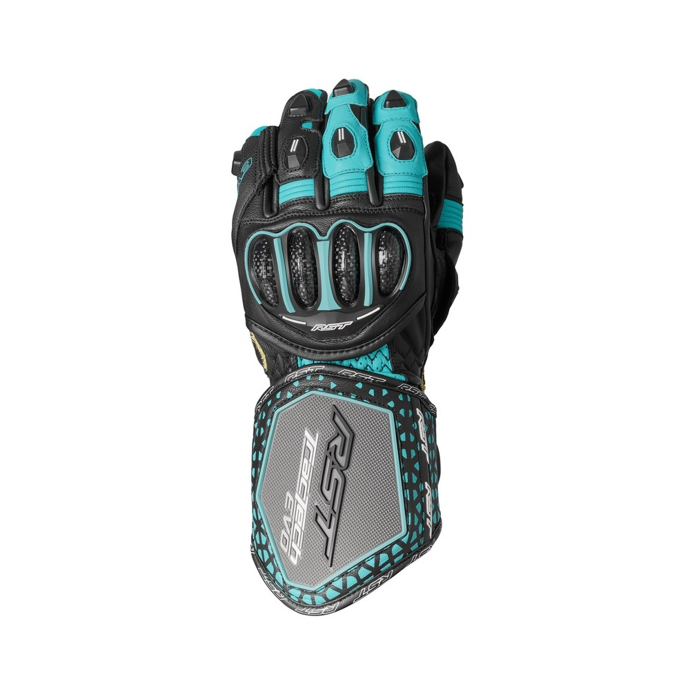 Gants femme RST TracTech Evo 4 - noir/aqua/gris
