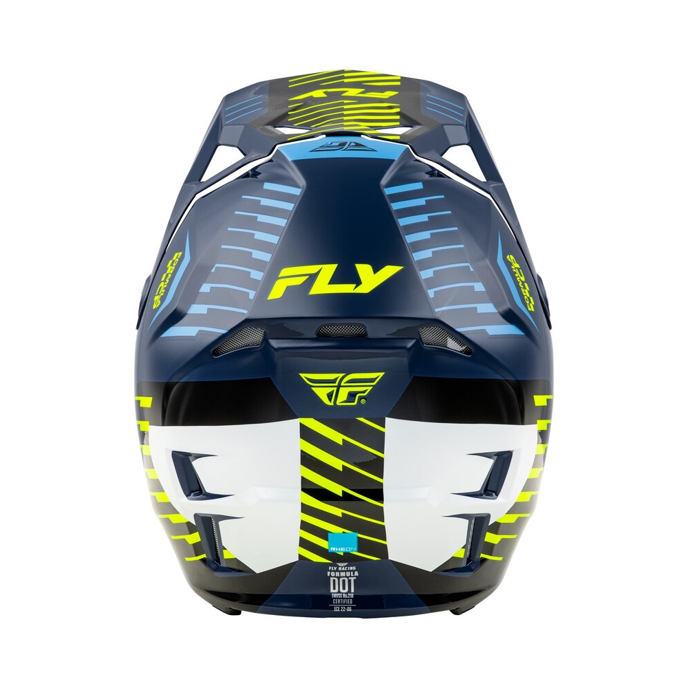 Fly Racing Formula Rheon Casque FLY RACING Formula CP Slice - Navy/Hi-Vis/blanc