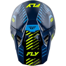 Casque FLY RACING Formula CP Slice - Navy/Hi-Vis/blanc
