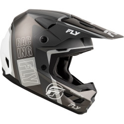 Casque FLY RACING Kinetic Rally - gris mat/noir/blanc
