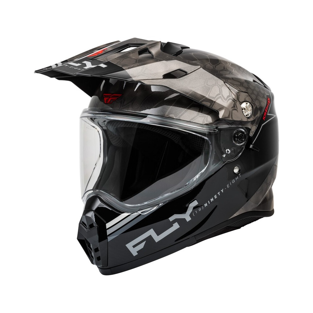 Casque FLY RACING Trekker Krypyek Conceal - noir/gris/blanc