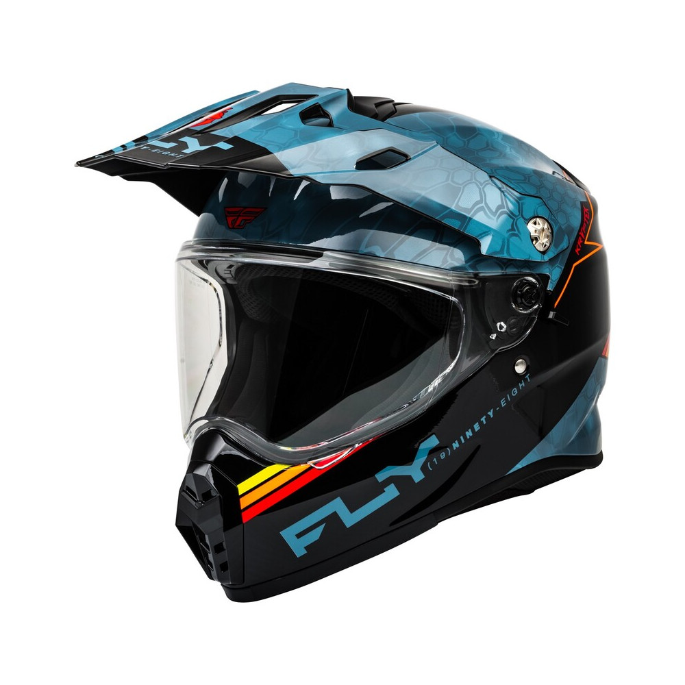 Casque FLY RACING Trekker Krypyek Conceal - Slate/noir/rouge