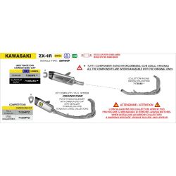 Silencieux Arrow Indy Race Evo titane Kawasaki ZX-4R 2023-25