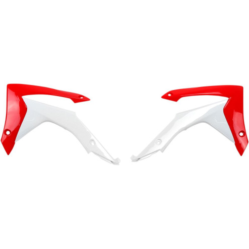 Ouïes de radiateur UFO rouge/blanc Honda CRF250R/450R