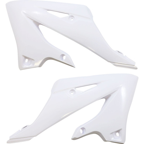 Ouïes de radiateur UFO - blanc Yamaha YZ125/250