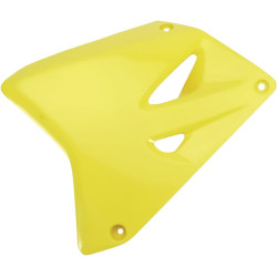 Ouïes de radiateur UFO jaune Suzuki RM85