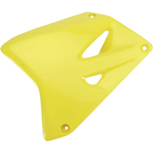 Ouïes de radiateur UFO jaune Suzuki RM85