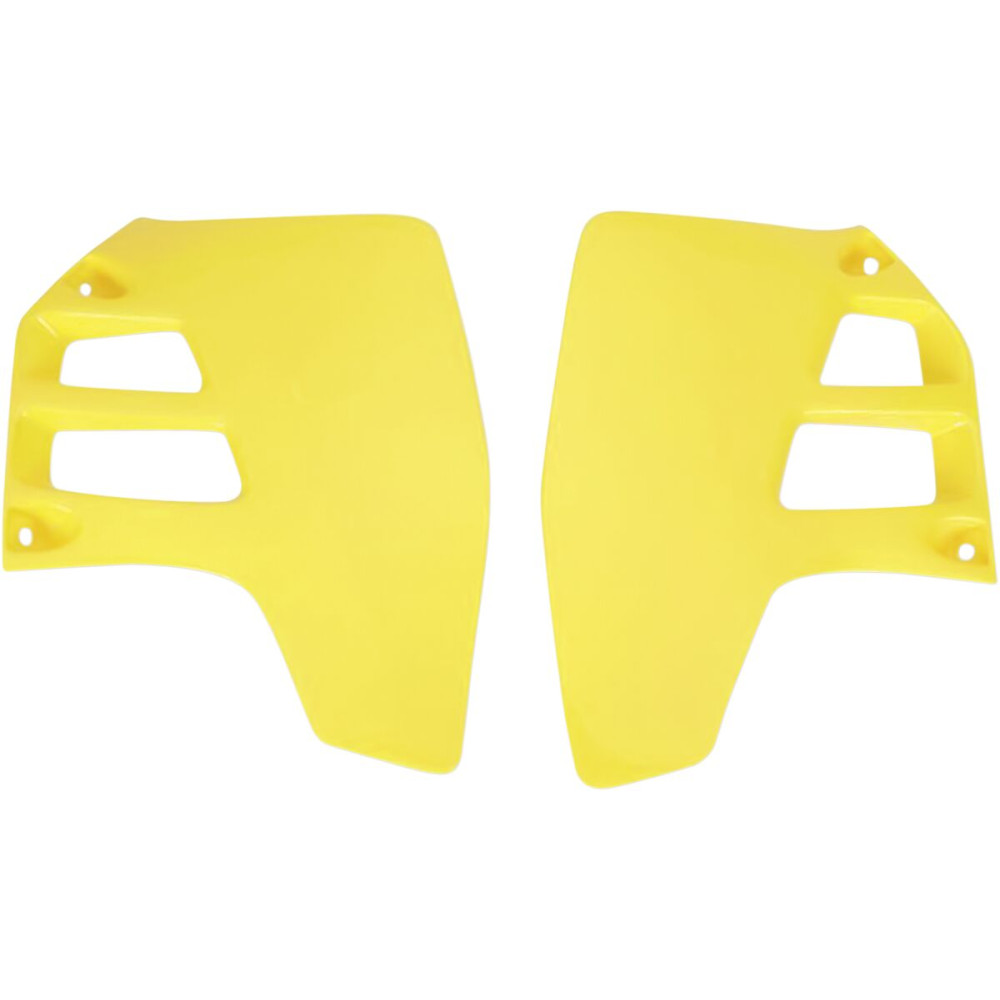Ouïes de radiateur UFO jaune Suzuki RM125/250