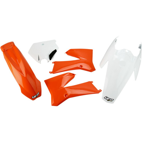 Kit plastique UFO couleur origine orange/blanc KTM SX85