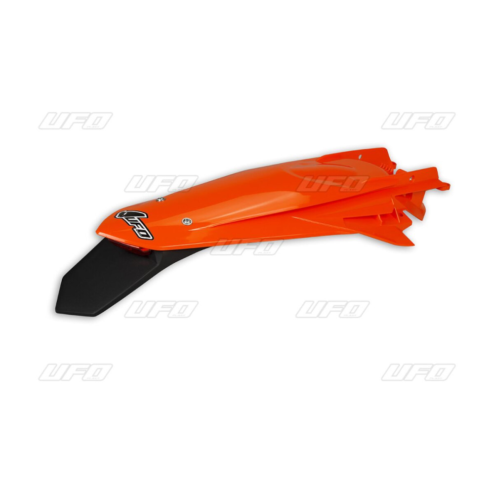 Garde-boue arrière + support de plaque avec feu UFO orange KTM EXC/EXC-F