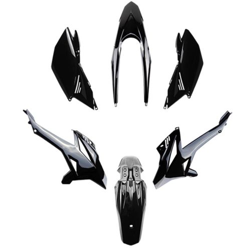Kit plastique noir brillant 6 pcs - Beta RR 50 2011-22
