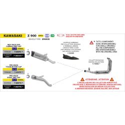 Silencieux Arrow Indy Race Evo Titane - KawasakiZ900 2025