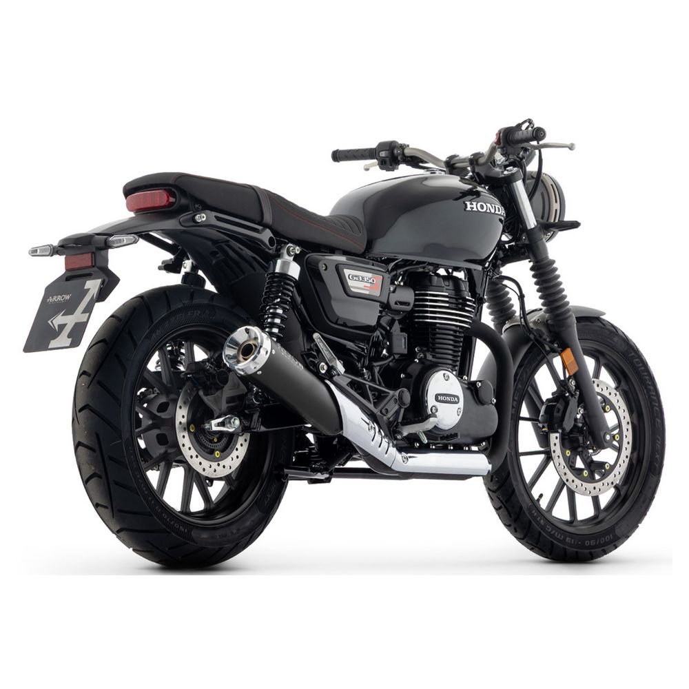 Silencieux Arrow Rebel Black embout chromé - Honda GB 350 S 2025