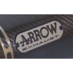 Badge logo échappement Arrow gris
