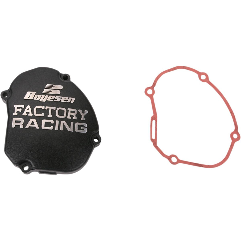 Couvercle d'allumage BOYESEN Factory Racing noir Yamaha YZ125