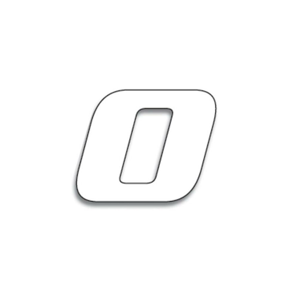 Numéro de course 0 BLACKBIRD 20x25cm blanc