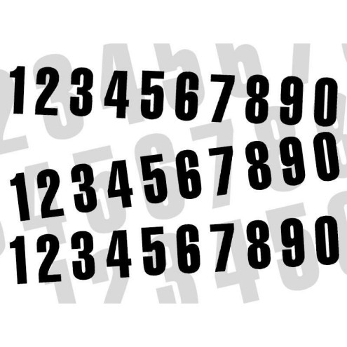 Numéro de course 5 BLACKBIRD 13x7cm noir