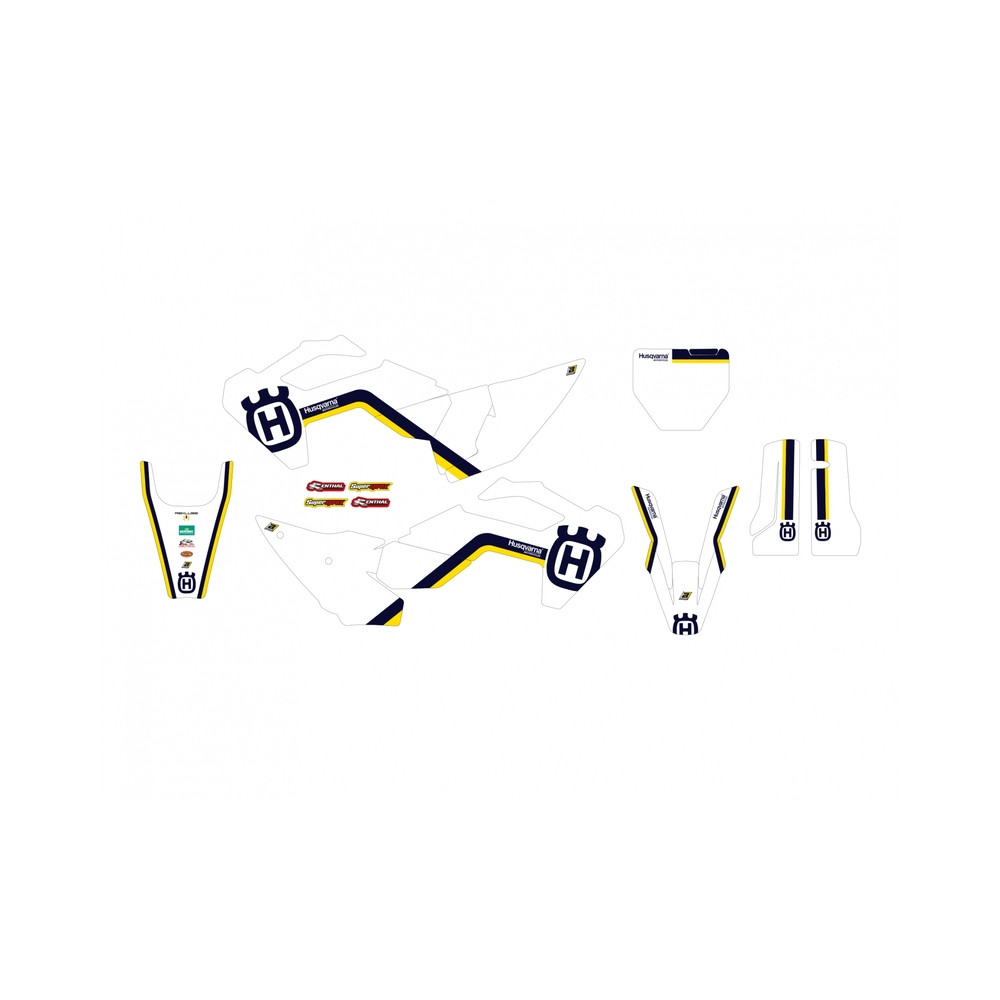 Kit déco BLACKBIRD Retro - Husqvarna FC/TC