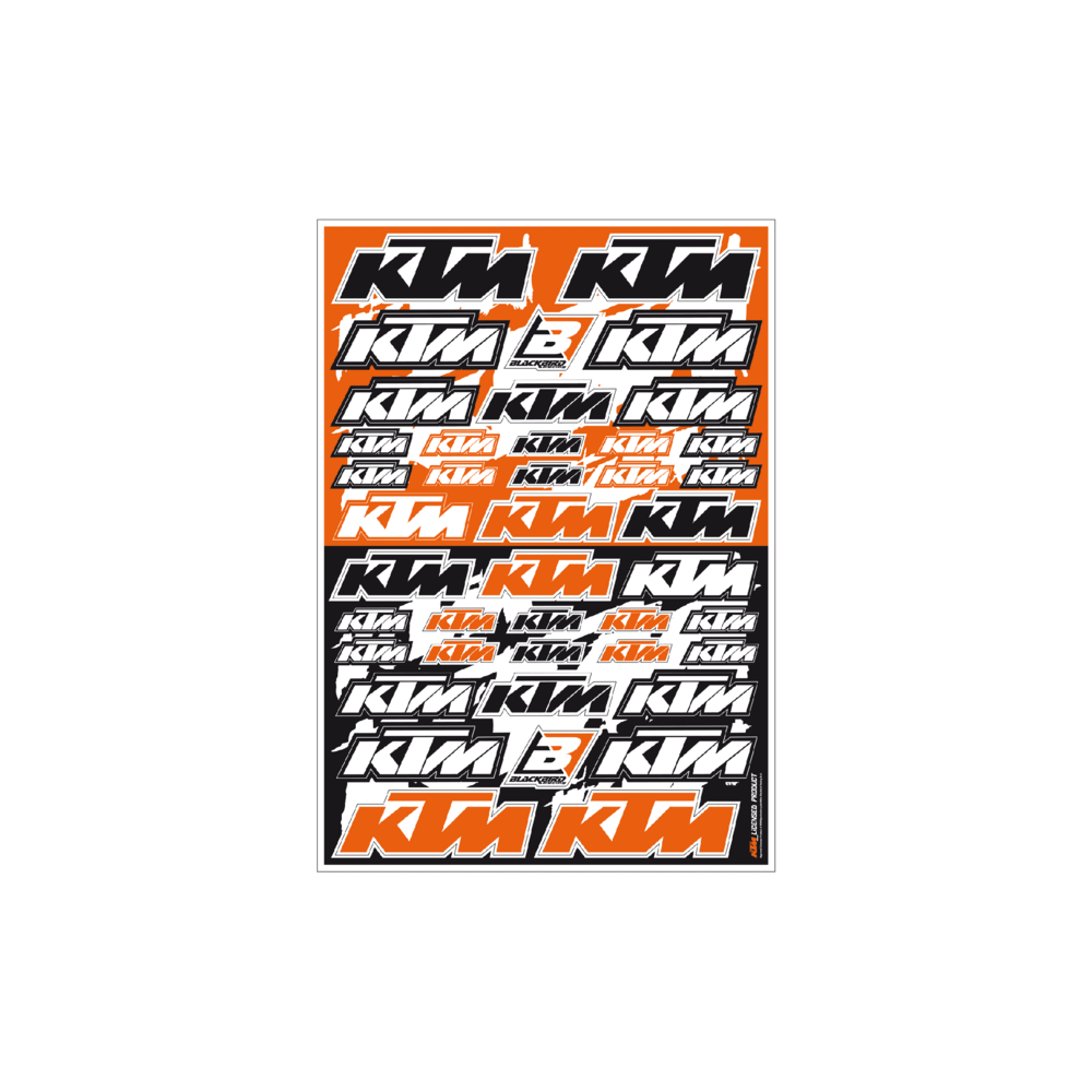 Planche de stickers BLACKBIRD PVC - KTM