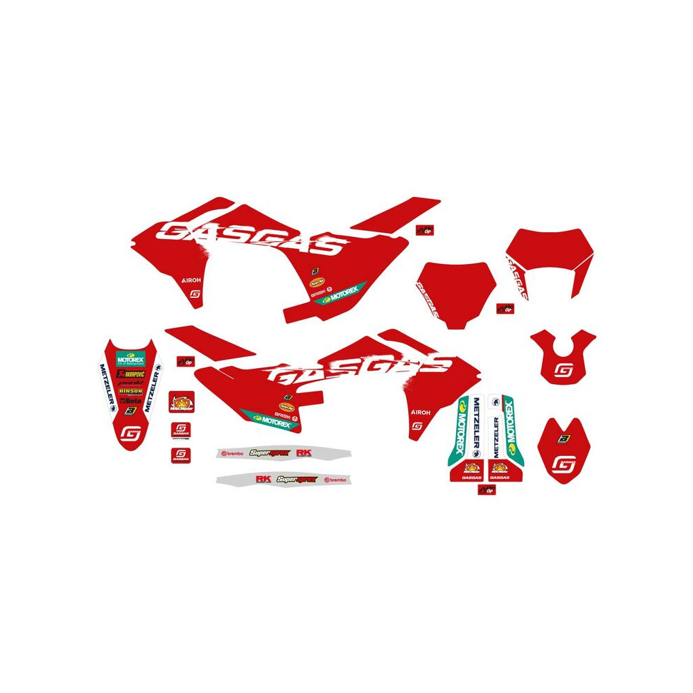 Kit déco BLACKBIRD Replica Factory Team pour Gas Gas