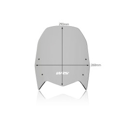 Bulle WRS Standard fumée foncée - Yamaha XTZ 700 Ténéré 2019-2024