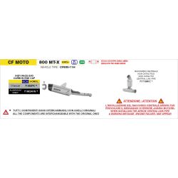 Silencieux Arrow Indy Race Evo titane - CF MOTO 800 MT-X 2025