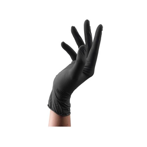 Gants mécanicien - gants Nitrile noir boite de 100 - Taille L