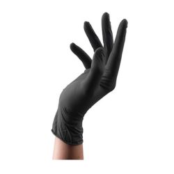 Gants mécanicien - gants Nitrile noir boite de 100 - Taille XL
