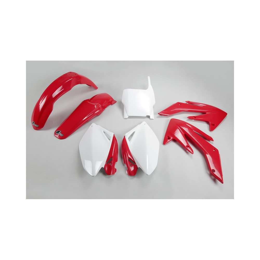 Kit plastique UFO couleur origine rouge/blanc Honda CRF250R