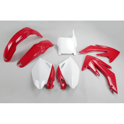 Kit plastique UFO couleur origine rouge/blanc Honda CRF250R