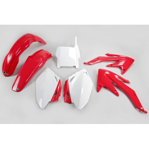 Kit plastique UFO couleur origine rouge/blanc Honda CRF450R