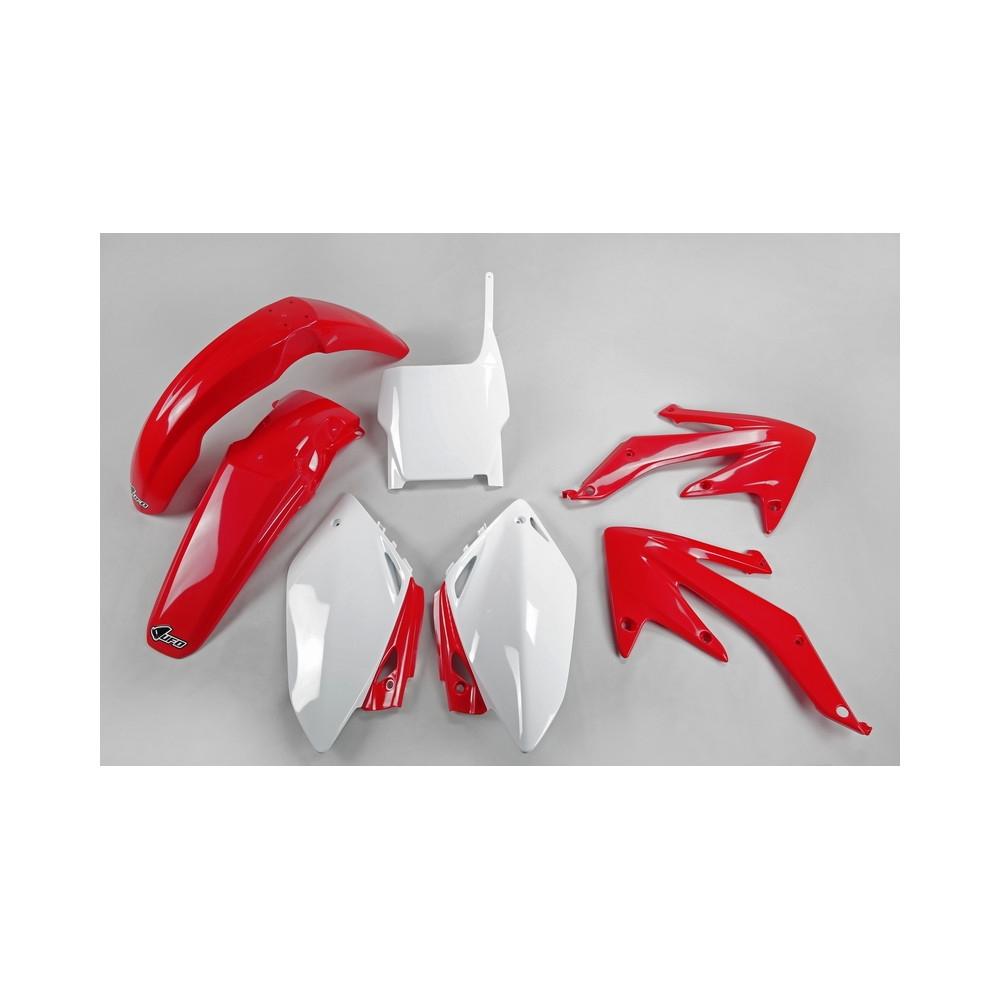 Kit plastique UFO couleur origine rouge/blanc (2008) Honda CRF450R