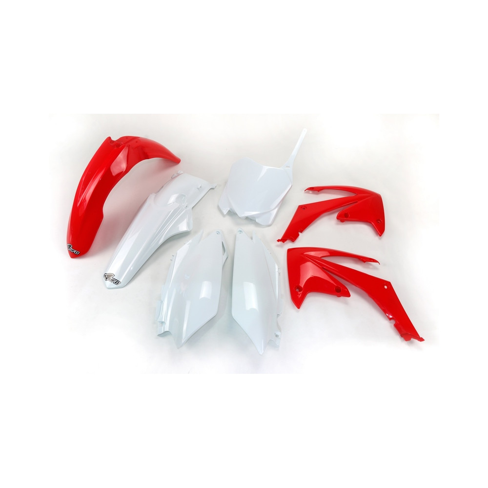 Kit plastique UFO couleur origine rouge/blanc Honda CRF250R/450R