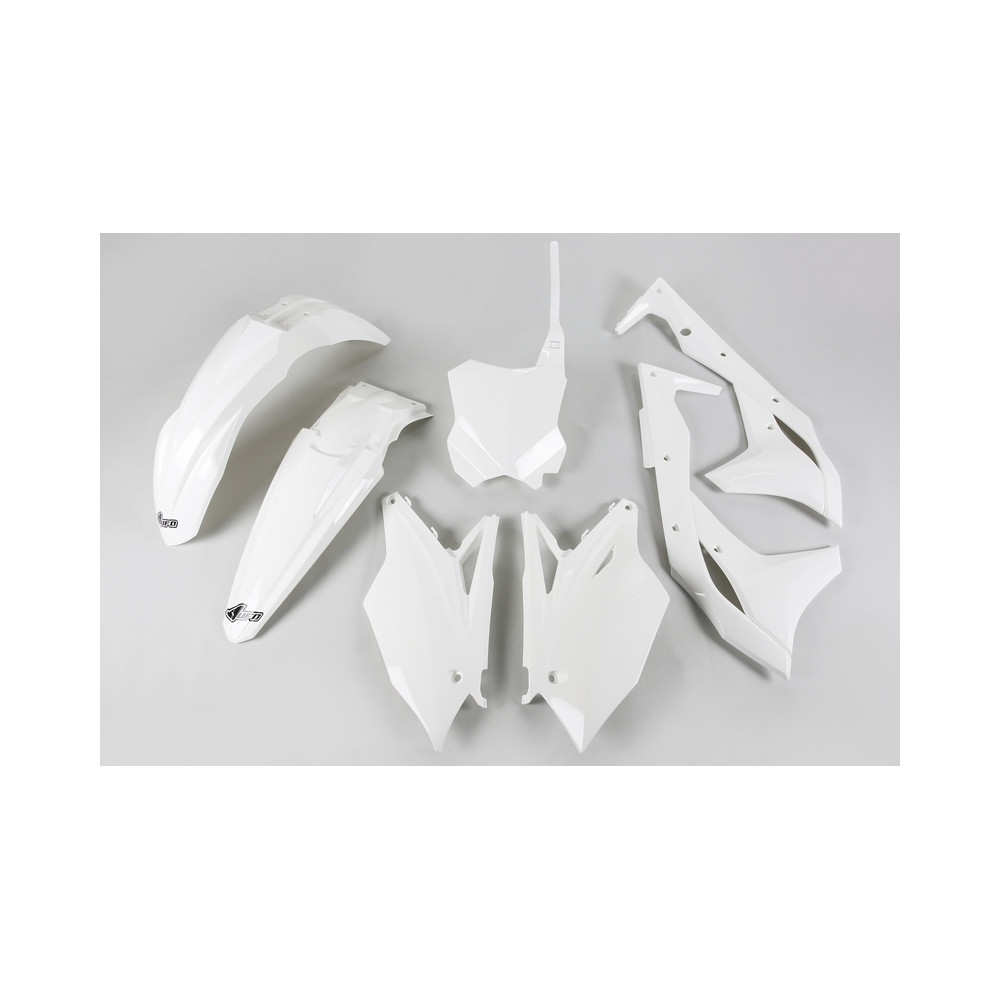 Kit plastique UFO blanc Kawasaki KX250F 17-20