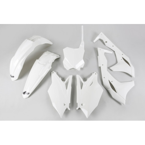 Kit plastique UFO blanc Kawasaki KX250F 17-20