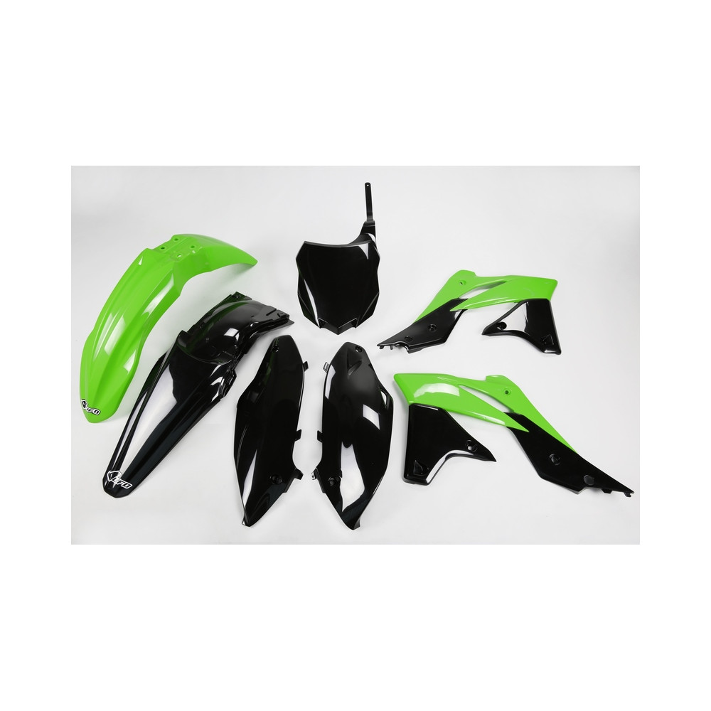 Kit plastique UFO couleur origine (2013) vert/noir Kawasaki KX250F