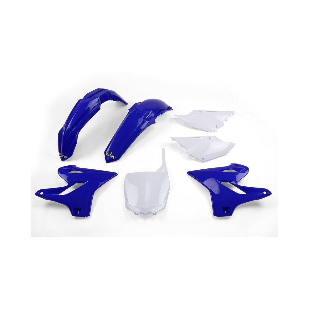 Kit plastique UFO couleur origine bleu/blanc Yamaha YZ125/250