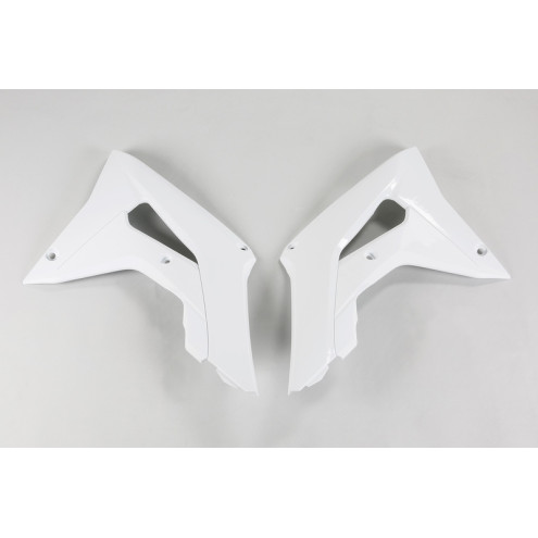 Ouïes de radiateur UFO blanc Honda CRF450R