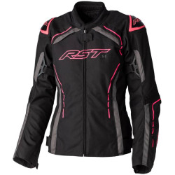Veste femme RST S1 CE textile - noir/rose fluo taille 3XL