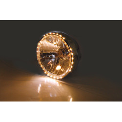 Phare SHIN YO Reno 2 chrome verre clair - Ø178mm