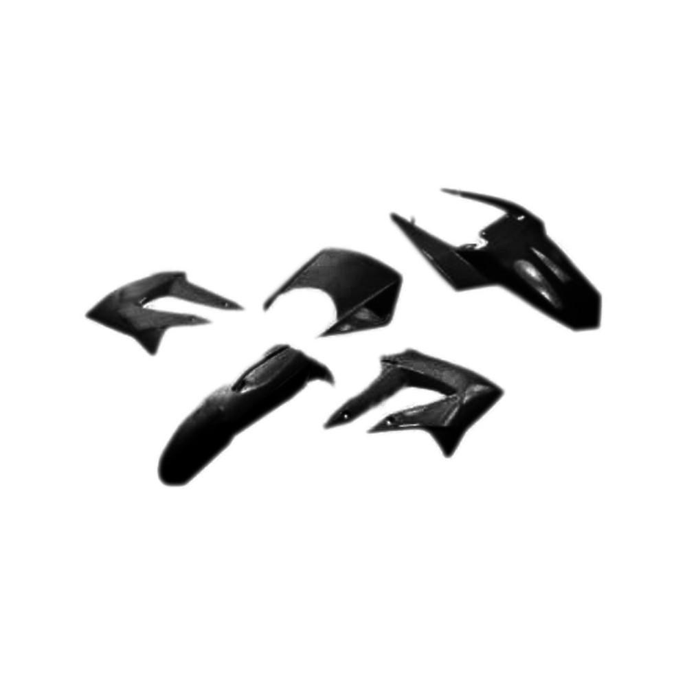 Kit carénages V PARTS 6 pièces noir