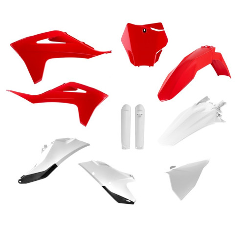 Kit plastiques POLISPORT - rouge/blanc