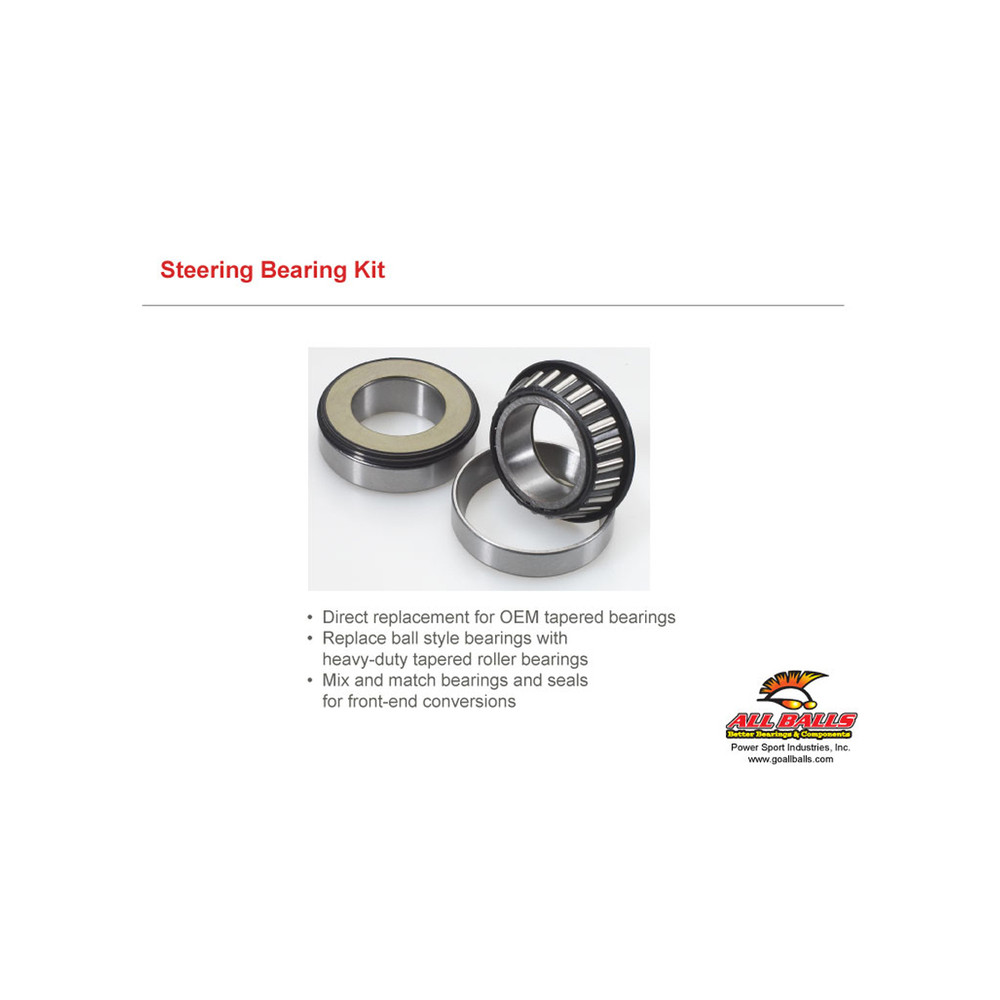 Kit roulements de colonne de direction ALL BALLS Daytona 600/650