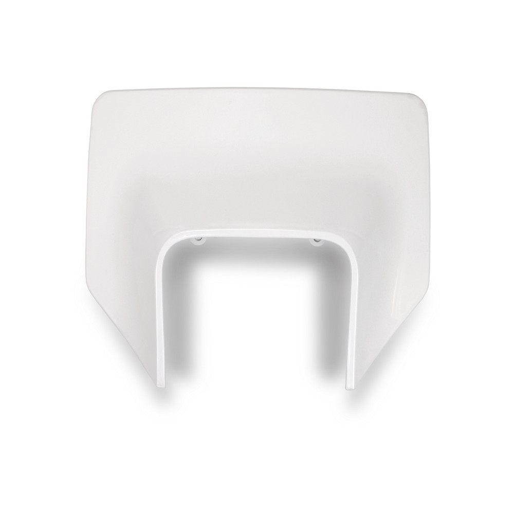 Plaque numéro frontale UFO Husqvarna blanc