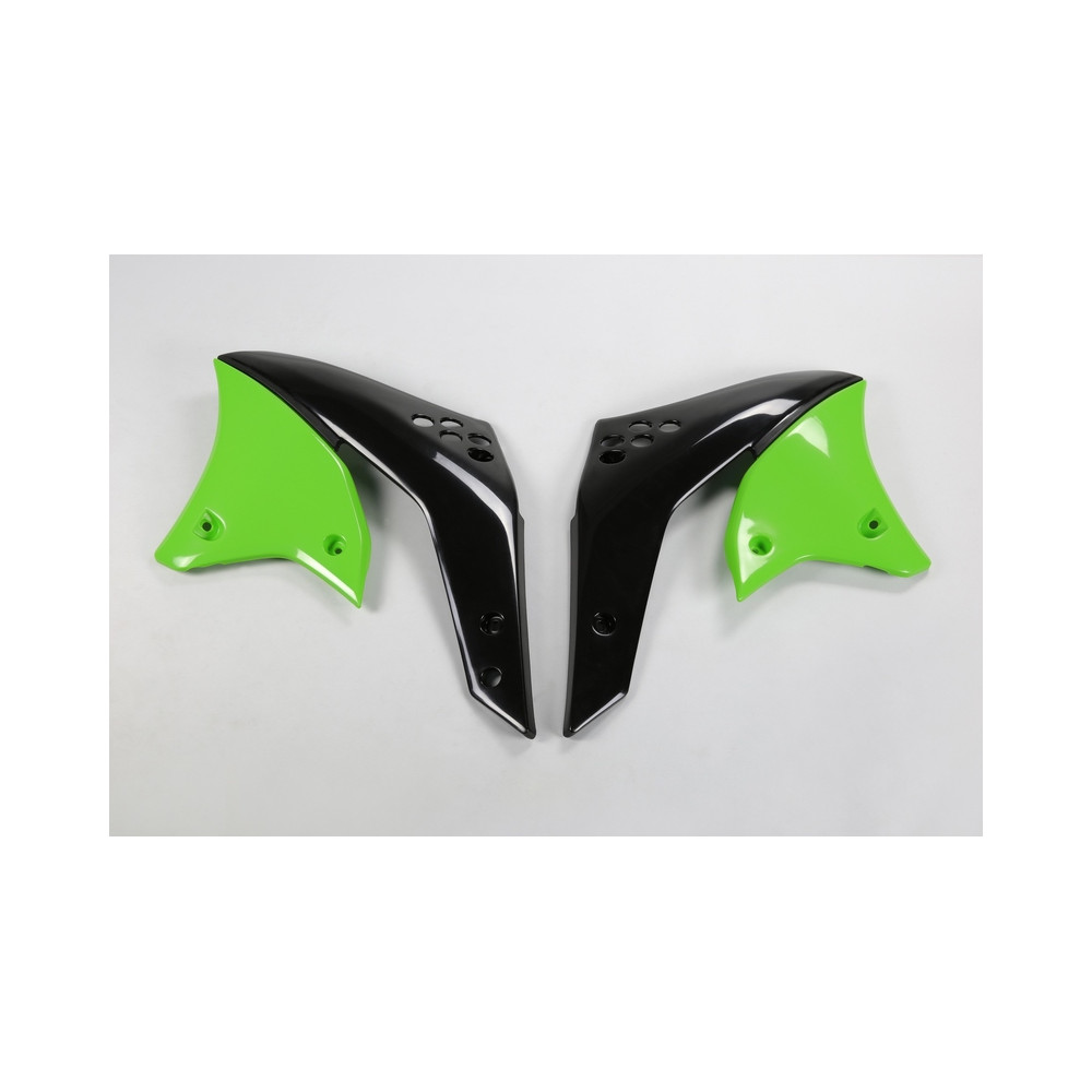 Ouïes de radiateur UFO vert Kawasaki KX250F