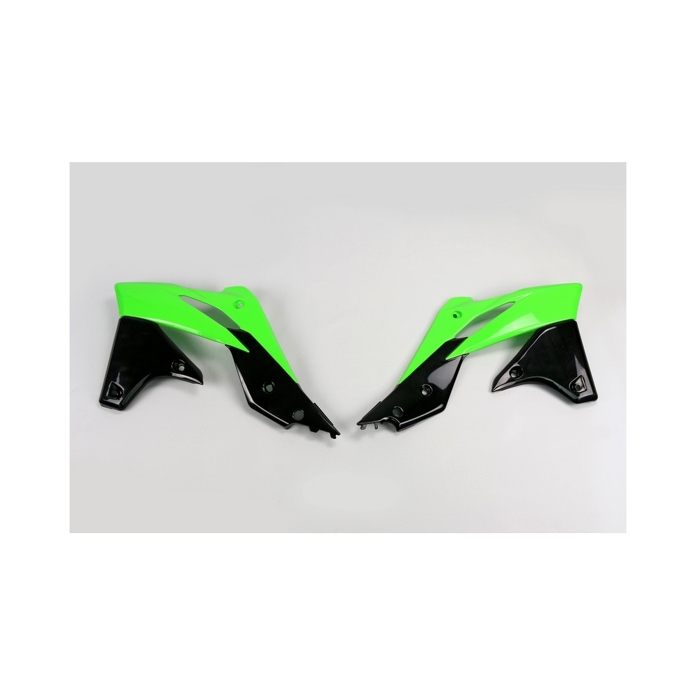Ouïes de radiateur UFO couleur origine 2013 vert/noir Kawasaki KX250F