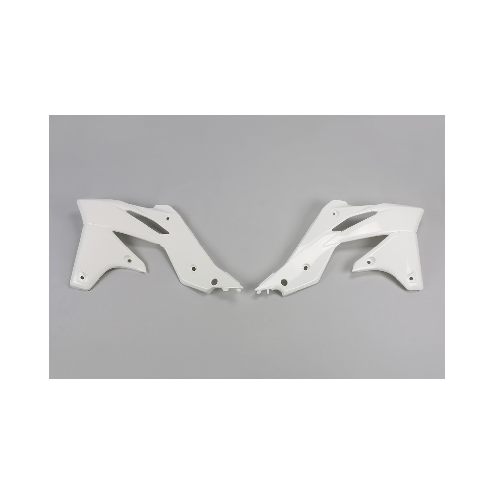 Ouïes de radiateur UFO blanc Kawasaki KX250F