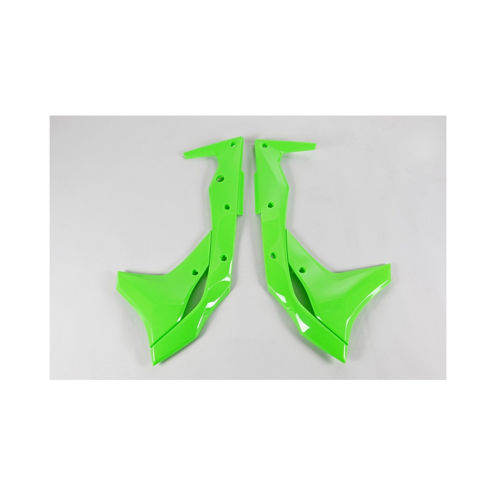 Ouïes de radiateur UFO vert fluo Kawasaki KX250F